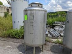 Qty (1) Vertical Single Wall Stainless Steel Pressure Tank 250 Gallon - 250 gallon capacity -