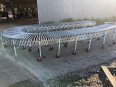 Qty (1) NestaFlex Flexible, Collapsible Powered Roller Conveyor - 1.4