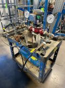 Hydrostatic Test Set Up, with Chemical Feed Tank, Mounted on Plastic Portable Pump (LOCATED IN