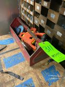 Assortment of Measuring Tapes. Includes Toolbox (LOCATED IN MONROEVILLE, PA)