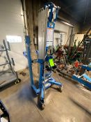 2010 Genie SuperLift Advantage Material Lift, M/N SLA-20, with Hand Crank, Mounted on Portable Frame