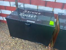 Gang Box, with Hinge Lid, Overall Dims.: Aprox. 50” L x 32” W x 34” H, On Wheels (LOCATED IN