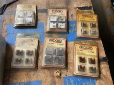 NEW Rigid (1) 1/4”-3/8” NPT Alloy Steel Die, (1) 1/2”-3/4” NPT Alloy Steel Die, (3) 1”-2” NPT