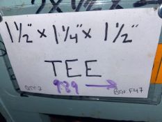 (22) 1 1/2”x1 1/2”x 3/4 TEE (Bin:F49)(LOCATED IN MONROEVILLE, PA)