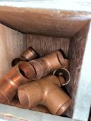 (21) 1 1/4”x 1/2” 1 1/4” (Bin:C48); (5) 1”x1”x 1 1/4” tee (Bin:C47)(LOCATED IN MONROEVILLE, PA)