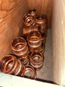 (2) 1 1/4” Pro Press Caps (Bin:E84); (37) VIEGA 1 1/4” Pro Press Female Adapt; (19) CELLO 1 1/4” Pro