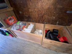 (3) Wooden Crates with Contents, Includes Fire Proof Items, Includes 1-1/2