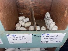 (8) 1” Pressure Puc Female Adapter (Bin:G9), Includes (4) 1” Pressure Puc Male Adapter (Street),