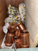 VIEGA (19) 1 1/4” pro press stop coupling CELLO (1) (LOCATED IN MONROEVILLE, PA)