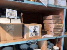 Contents of Shelf, Includes EPCO Dielectric Pipe Fittings, Black 1/2 90 Elbow; & Circuit Setter (