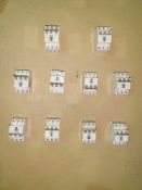 Qty (10) - Allen Bradley 3 phase 10 amp circuit breakers