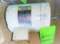 Qty (1) Leeson 56C Frame Motor - 3 phase - .75 hp - 1725 rpm - 208-230/460 volt