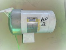 Qty (1) Leeson 56C Frame Motor - 3 phase - 2 hp - 1725 volt - 208-230/460 volt