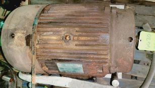 Qty (1) Leeson 324T Frame Motor - 3 phase - 25 hp - 1185rpm - 208-230/460 volt