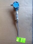 Qty (1) Rosemount 2.5 inch sanitary probe type conductive level sensor, 12 inch probe, explosion-