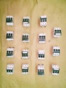 Qty (15) - Allen Bradley 3 phase touchsafe fuseholder blocks 30 amp capacity