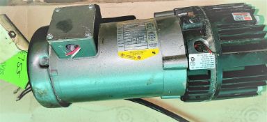 Qty (1) Baldor 56C frame motor - single phase - 5 hp - 1725 rpm - 115/208-230 volt