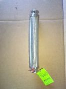 Qty (1) 2 inch sanitary stainless briaded food grade flexiable hose- 18 inches long