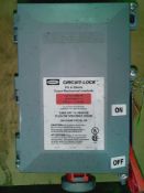 Qty (1) Hubbell Circuit-Lock - Fused Mechanical Interlock - 30 amp @ 480 volt - 5 hp - NEMA 4X