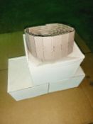 Qty (3) Tabletop Chain- NEW in Box- 4.5 inch width Straight running: Each 10 ft. long
