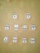 Qty (10) - Allen Bradley 3 phase 10 amp circuit breakers