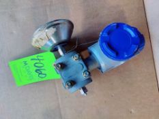 Qty (1) Barton Instruments Analog pressure transducer w/ transmitter& digital display- 4' sanitary