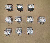 Qty (11) - Allen Bradley Contactor Mount Overloads 3 phase