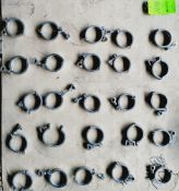 Qty (25) 3 inch Sanitary Clamps