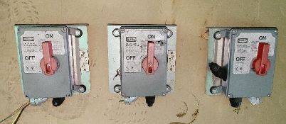 Qty (3) - Hubbell disconnect 30 amp capacity - NEMA 4X Washdown