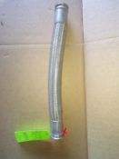 Qty (1) 2 inch sanitary stainless briaded food grade flexiable hose- 24 inches long