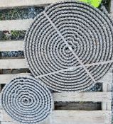 Qty (2) Matt Top Chain- 3.25 inch width: Approx. (1) 58 ft.; (1) 23 ft.