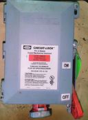 Qty (1) Hubbell Circuit-Lock - Fused Mechanical Interlock - 30 amp @ 480 volt - 5 hp - NEMA 4X