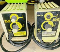 Qty (2) LMI Electromagnetic dosing pump Model P121-151S