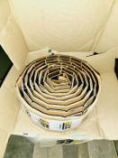 Qty (2) Tabletop Chain-New in box 3.25 inch width Stainless Straight running: Each 10 ft. long