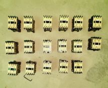 Qty (17) - Allen Bradley 3 phase 4 pole contactors - 120 volt - 12 amp