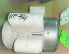 Qty (1) Leeson Washguard 56C Frame - single phase - .75 hp - 1725 rpm - 115/208-230 volt