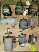 Qty (9) Assorted 3 Ph Motors