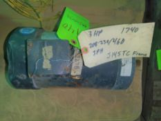 Qty (1) Leeson J145TC Frame Motor - 3 phase - 3 hp - 1740 rpm - 208-230/460 volt