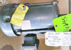 Qty (1) Baldor 182T Frame Motor - 3 phase - 1.5 hp - 3460/2900 rpm - 230/460-190/380 volt