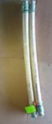 Qty (2) Brand new 2.5 inch sanitary food grade flexiable hoses- 60 inches long