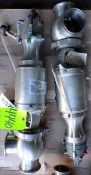 Qty (2) 3 inch Waukesha sanitary plunger valve with Siemens valve positioner