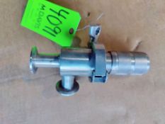 Qty (1) Pharmicutical grade 316 stainless Tri-clover 3/4' sanitary pressure control valves w/ very