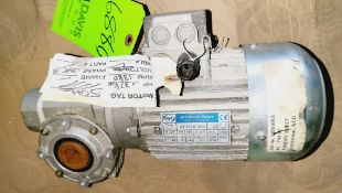 Qty (1) APT Electric Gearmotor, Hollow shaft Output .37 Kw 1380 RPM 230/460 V 3 Ph