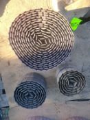 Qty (3) Tabletop Chain- 7.5 inch width Straight running: Approx. (1) 33 ft.; (1) 9 ft.; (1) 6 ft.