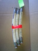 Qty (3) 1.5 inch sanitary food grade flexiable hoses- 24 inches long
