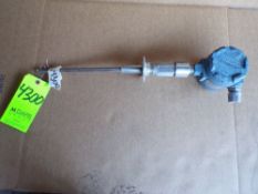 Qty (1) Rosemount 2.5 inch sanitary probe type conductive level sensor, 12 inch probe, explosion-