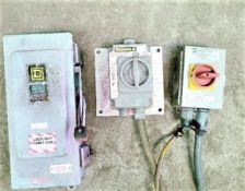 Qty (3) - Assorted Disconnect Switches