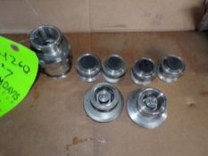 Qty (7) All Stainless steel 1 1/2 inch Sanitary Check Valves (multiple styles)