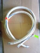 Qty (2) 1.5 inch sanitary food grade flexiable hoses- 144 inches long
