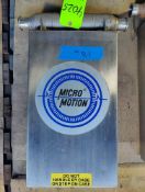 Qty (1) MicroMotion mass flow sensor- model DS150S151SU- 1 1/4 inch sanitary